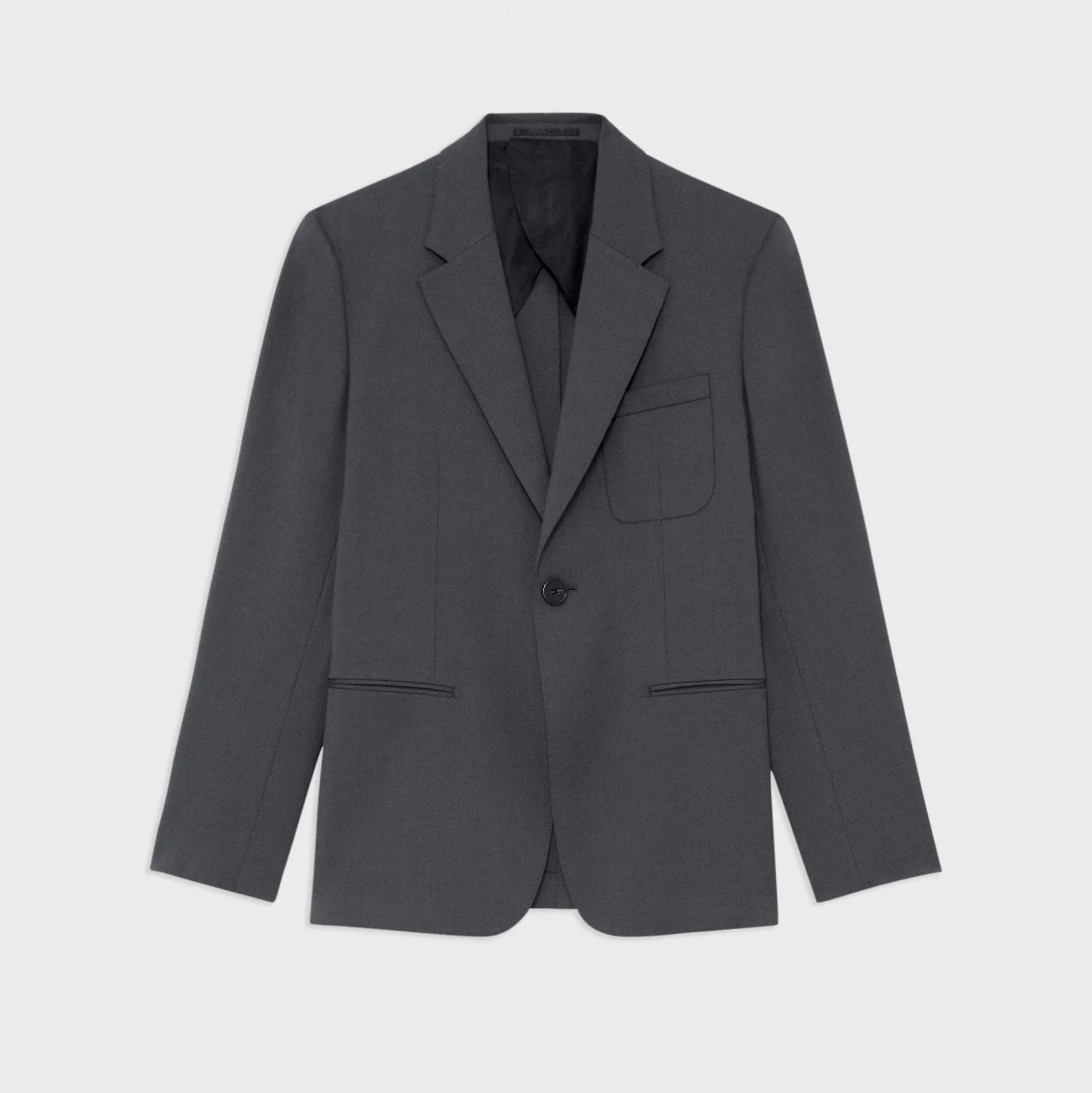 Theory Wool Gabardine Blazer-Men Blazers + Jackets