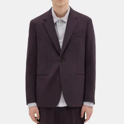 Theory Wool Gabardine Blazer-Men Blazers + Jackets