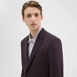 Theory Wool Gabardine Blazer-Men Blazers + Jackets