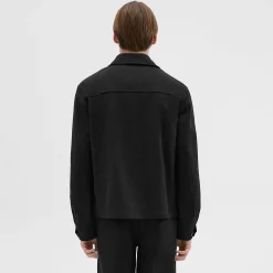 Theory Wool Gabardine Shirt Jacket-Men Outerwear