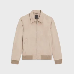 Theory Wyatt Zip Jacket In Suede-Men Outerwear