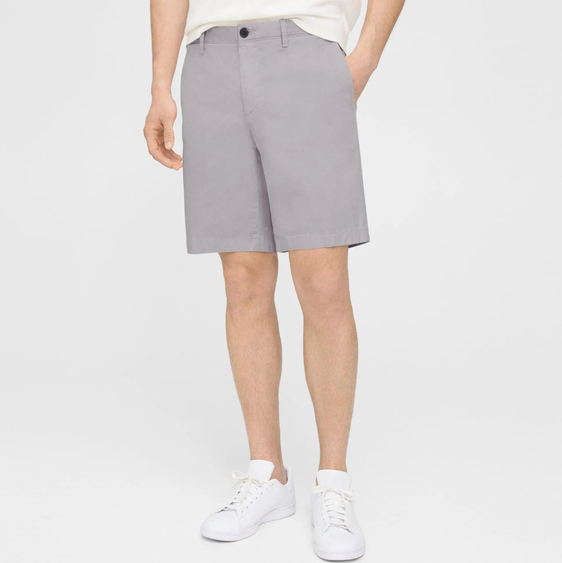 Theory Zaine 9" Short In Organic Cotton-Men Pants|Shorts