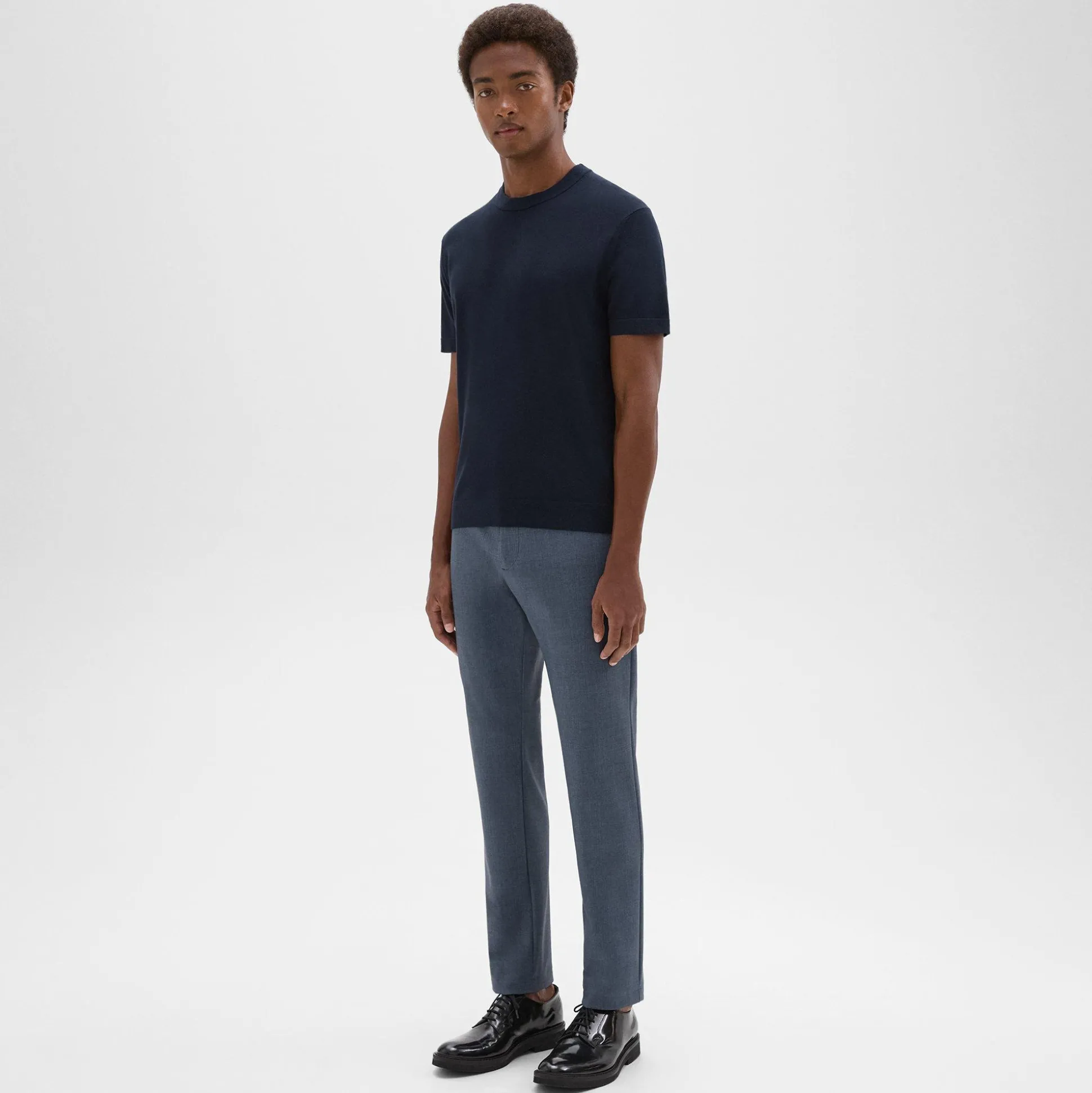 Theory Zaine Pant In Printed Precision Ponte-Men Suits|Pants
