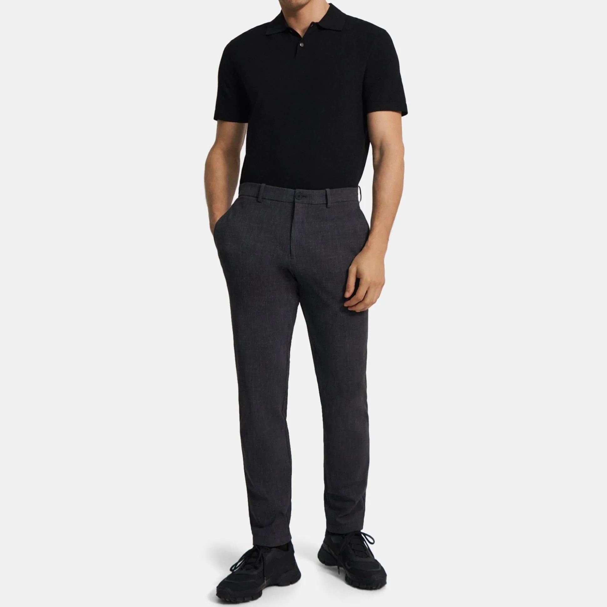 Theory Zaine Pant In Printed Precision Ponte-Men Suits|Pants