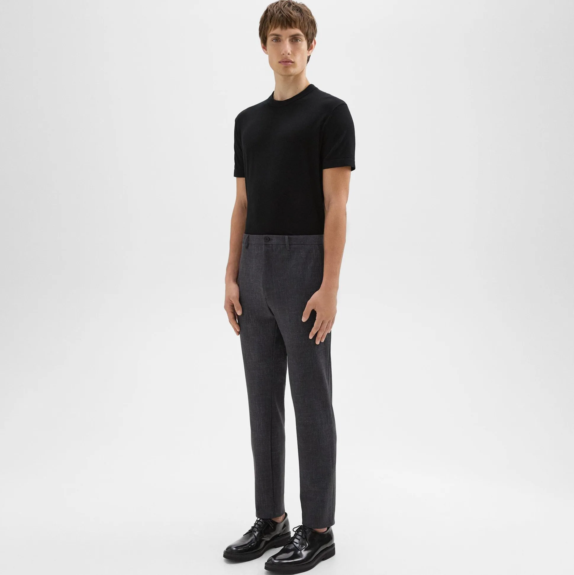 Theory Zaine Pant In Printed Precision Ponte-Men Suits|Pants