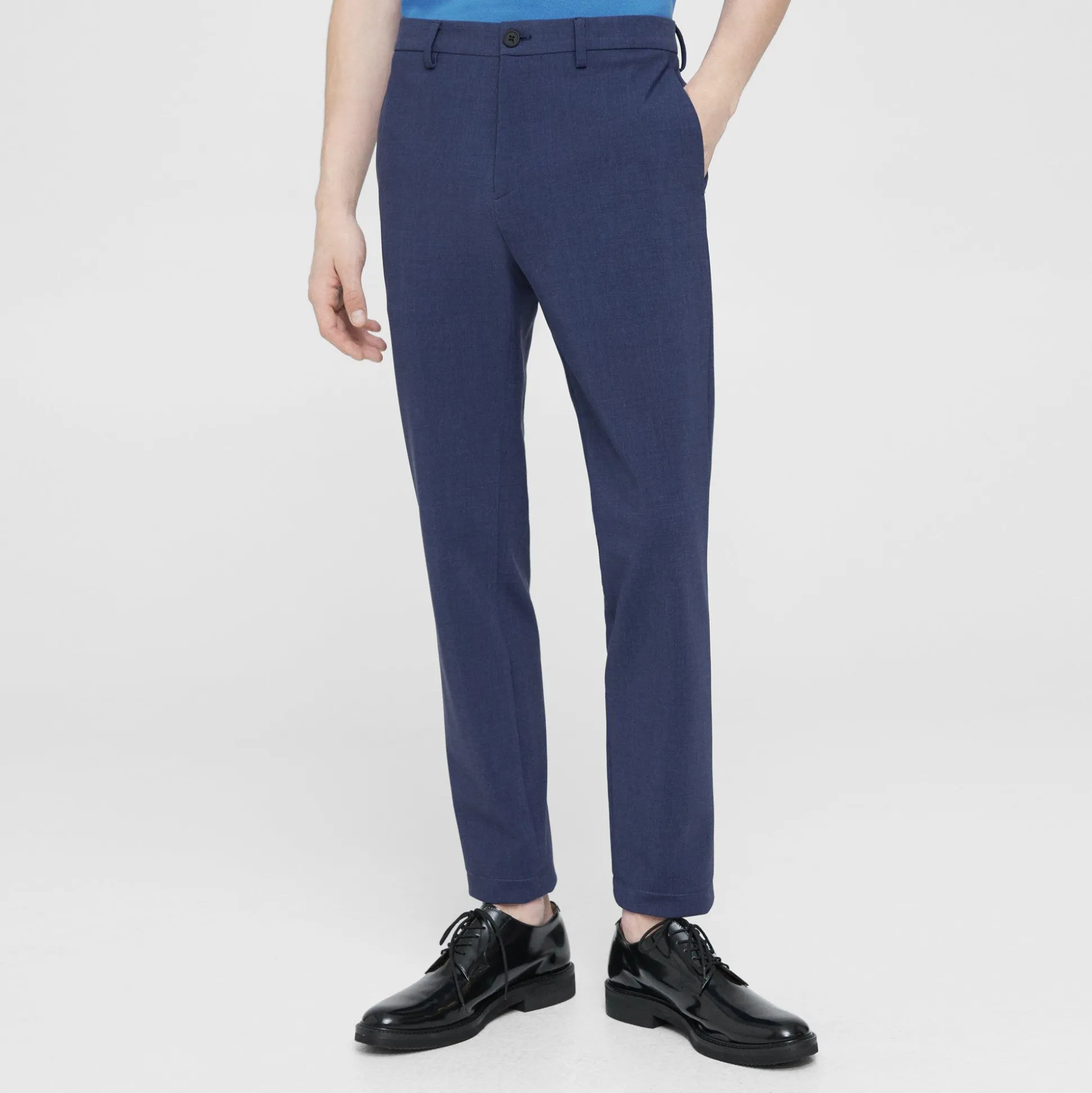 Theory Zaine Pant In Printed Precision Ponte-Men Suits|Pants