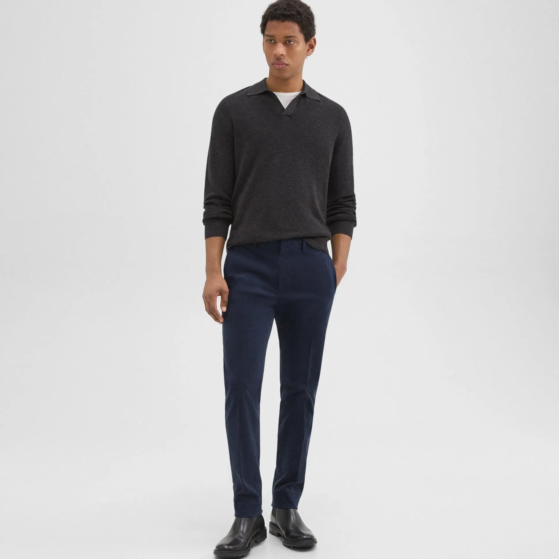 Theory Zaine Pant In Stretch Corduroy-Men Suits|Pants